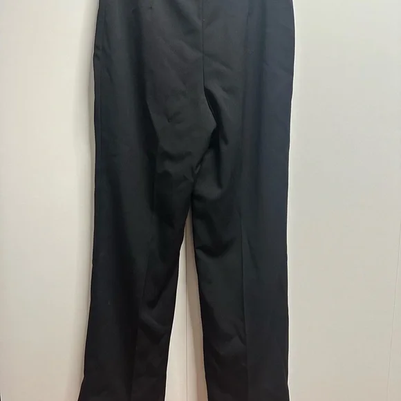 Philippe Janssens Paris 100% Wool Tailored Black Trousers Lined Work Pants - Picture 3 of 7